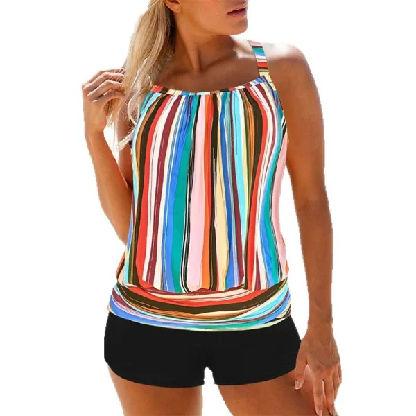Tankini Two-Piece Swim Set