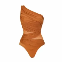 Oblique Shoulder Swimsuit