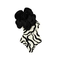 Striped Black Flower