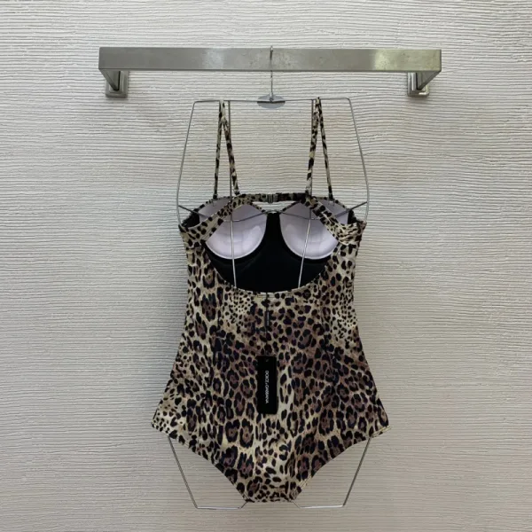 Leopard Print Halter Bikini Set