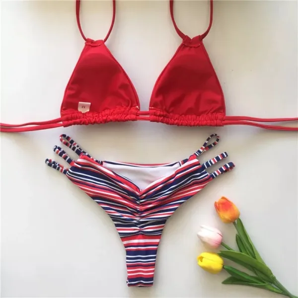 Scarlett String Bikini with Low-Rise Bottoms