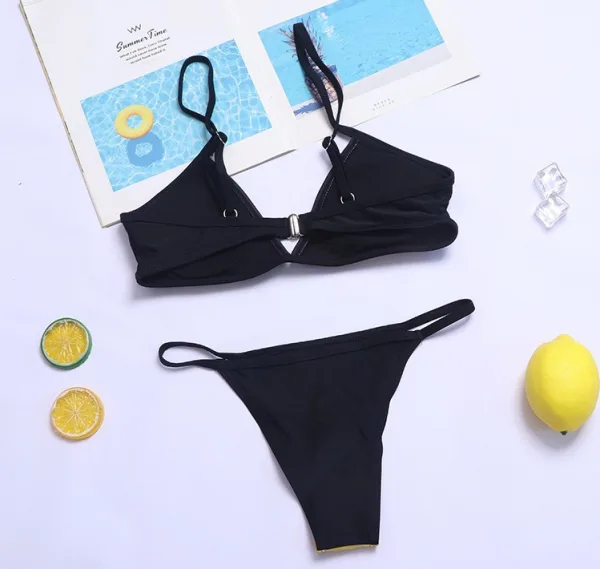 Midnight Skull Print Two-Piece Bikini