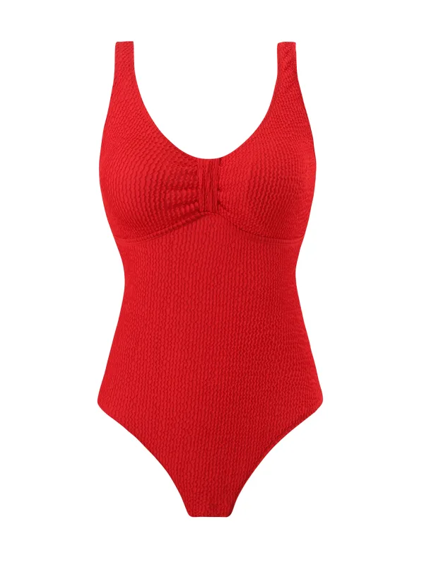Classic One-Piece Swimsuit with Tummy Control