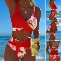 Red Floral Print