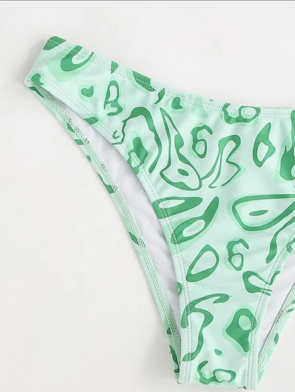 Bandeau Bikini Set in Floral Print