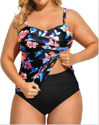 Black Flower Pants 1xl
