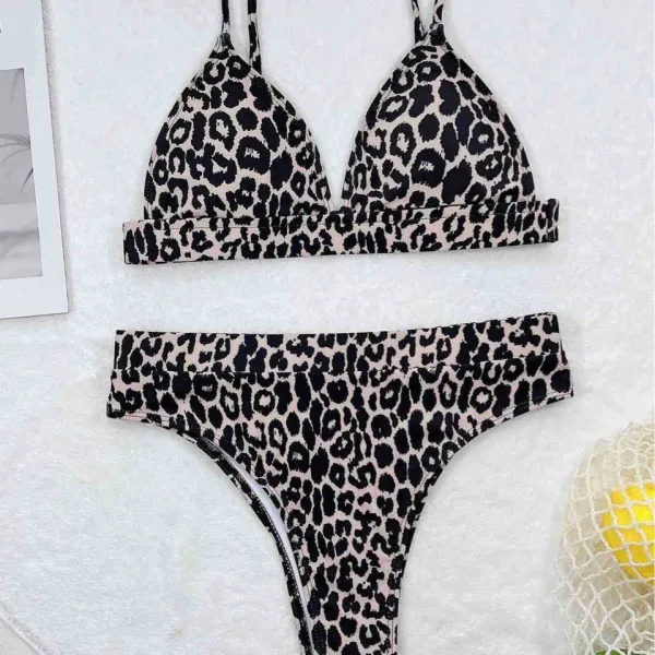 Leopard Print Bikini Set