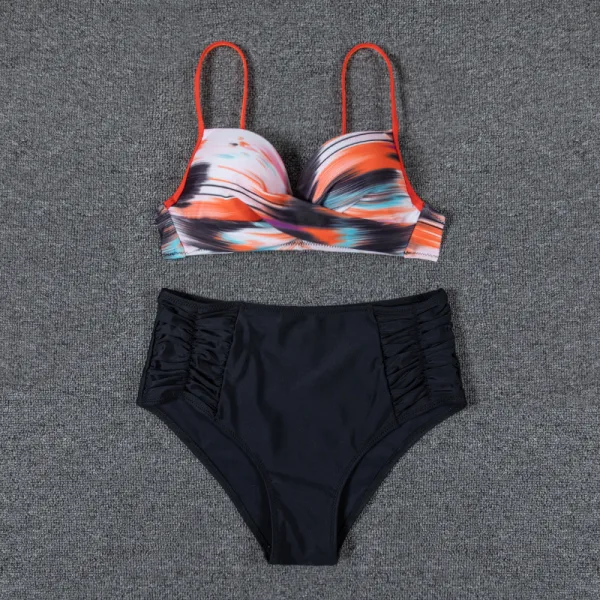 Sereia Lace-Up Backless Bikini Set