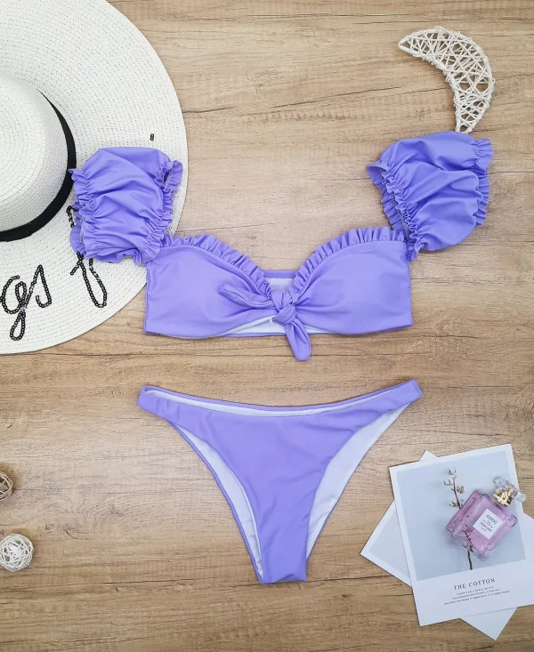 One-Shoulder Cut-Out Bikini Set