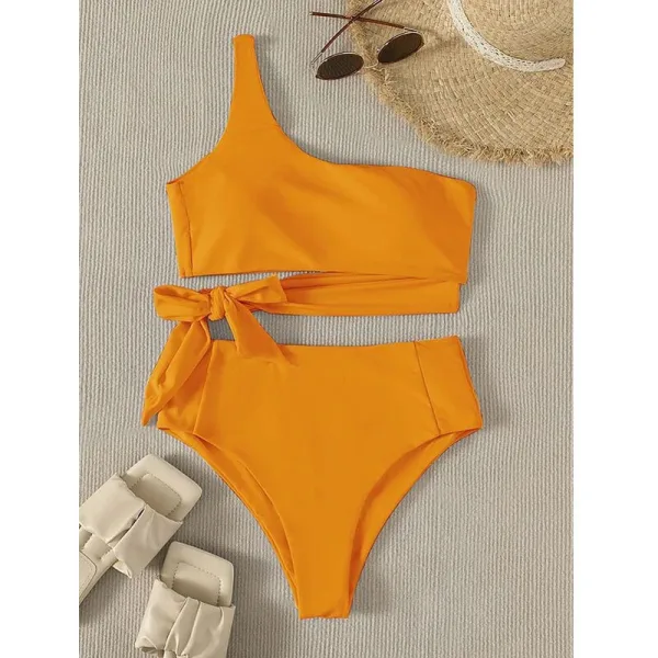 Sereia One-Shoulder Asymmetric Swimsuit