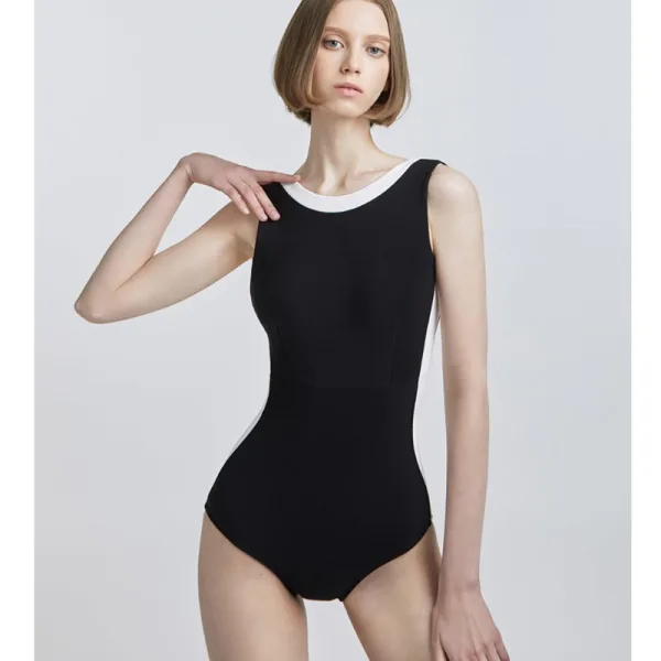 Classic High-Waist One-Piece Swimsuit