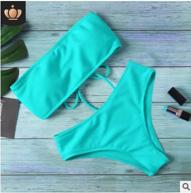 Classic Solid Colour Bikini Set