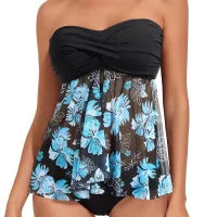 Black Bottomed Blue Flowers
