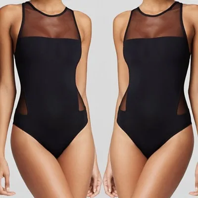 Vido Retro High-Waist One-Piece Swimsuit