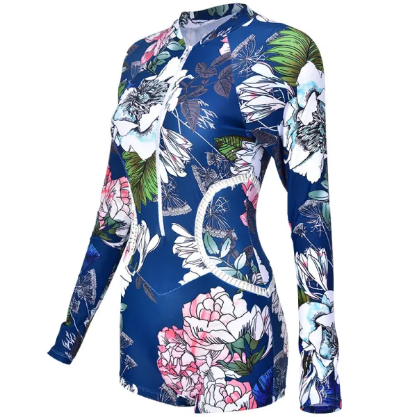 Floral Print One-Piece Swimsuit