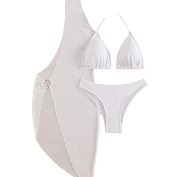 Solstice Three-Piece Bikini and Wrap Skirt Set