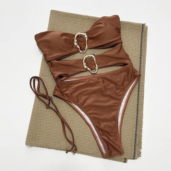 Sereia Minimalist Solid One-Piece Swimsuit