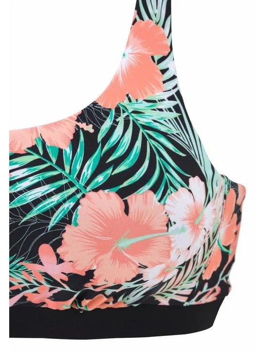 Ethnic Print Backless One-Piece Swimsuit