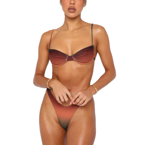 Gradient Two-Piece Bikini Set