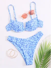 Blue Leopard Print