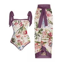 Y118 Pink & Red Flowers Suit