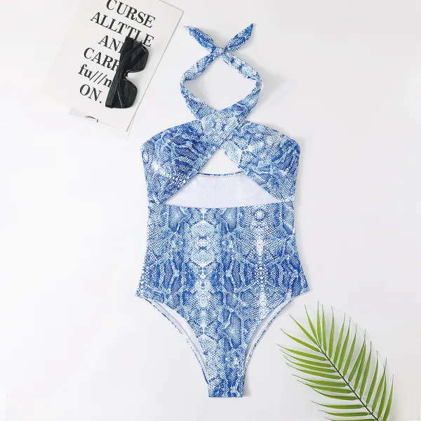 Serpent Triangle Bikini Set