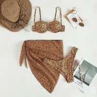 Orange Black Leopard Print