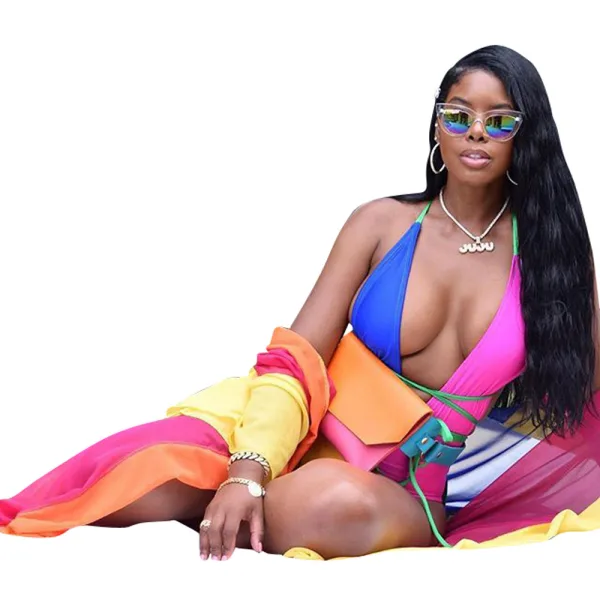 Candy Print Two-Piece Bikini Set