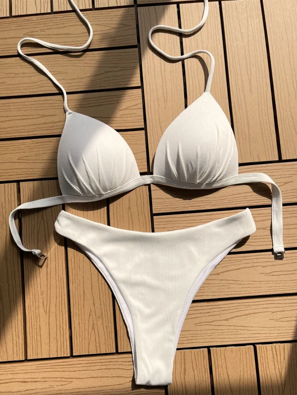 Halter Hard Cup Bikini Set