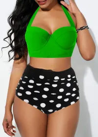 Polka Dot Green