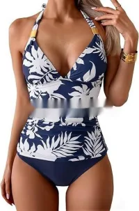 Blue And White Leaves