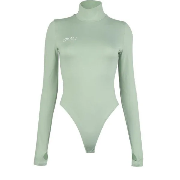 Astra Long-Sleeve High-Neck Swim Jumpsuit