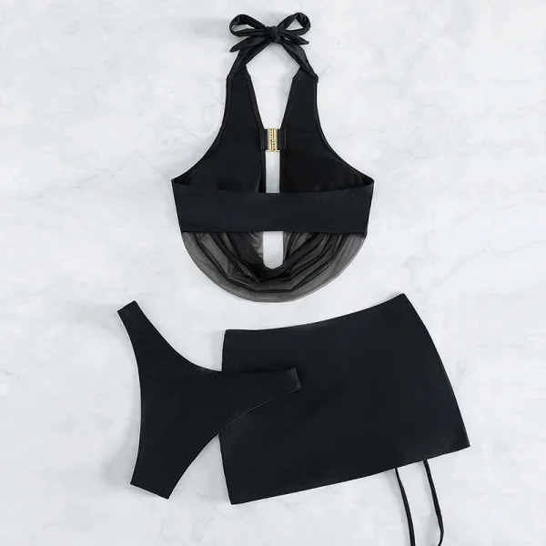 Minimalist Three-Piece Bikini Set