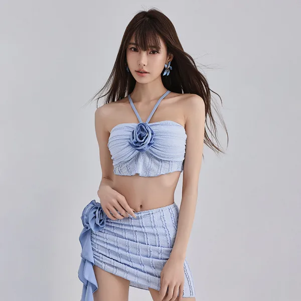 Three-Piece Bikini Set with Coordinating Cover-Up