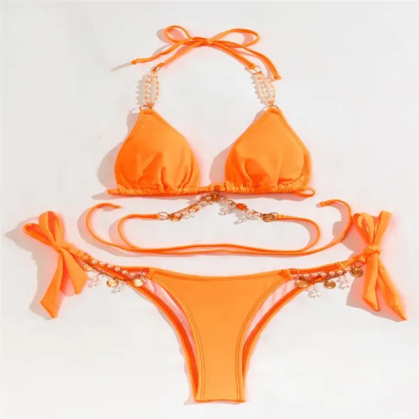 Strap Detail Bikini Set