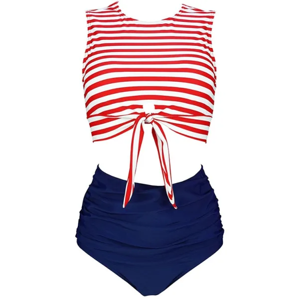 Classic High-Waist Two-Piece Bikini