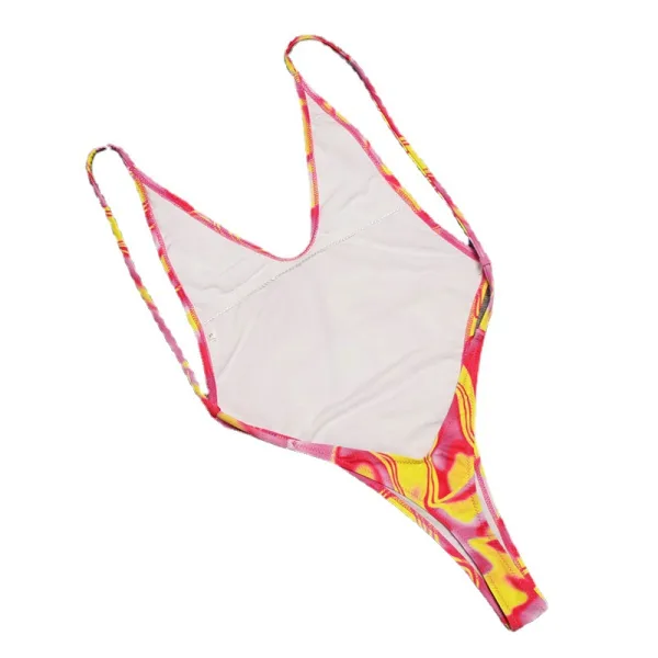 Gradient Backless One-Piece Swimsuit