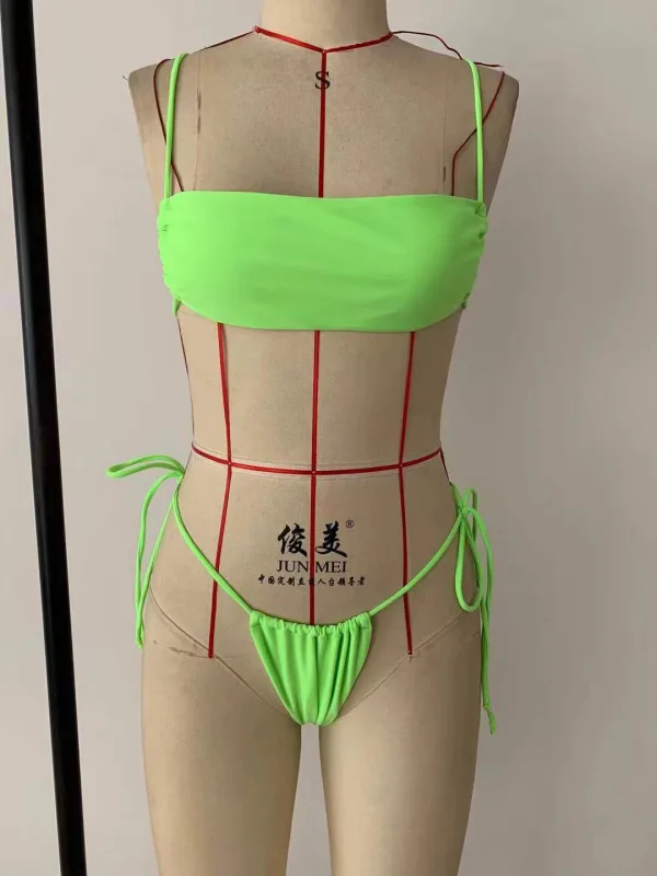 Minimalist Bandeau Bikini Set