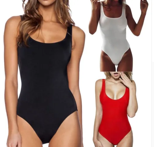 Minimalist Scoop Neck One-Piece Swimsuit