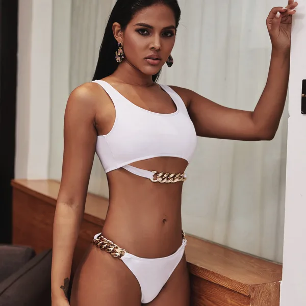 Lucia Ring-Detail Push-Up Bikini Set