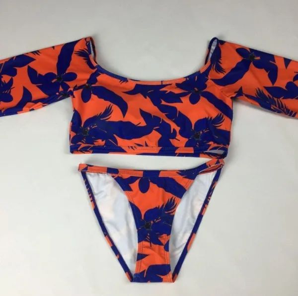 Long-Sleeve Two-Piece Swim Set
