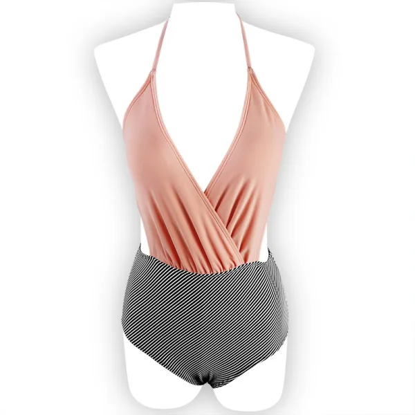 Coastal Chic Contrast Panel One-Piece Swimsuit