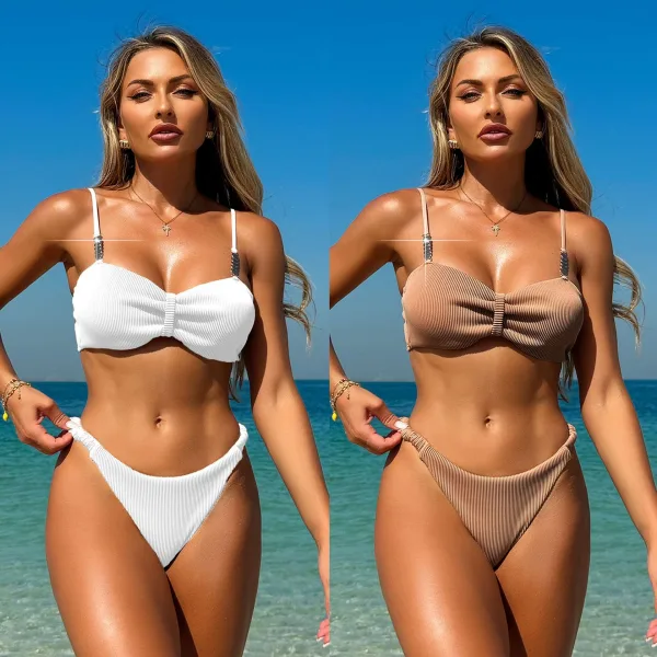 Minimalist Solid Bikini Set