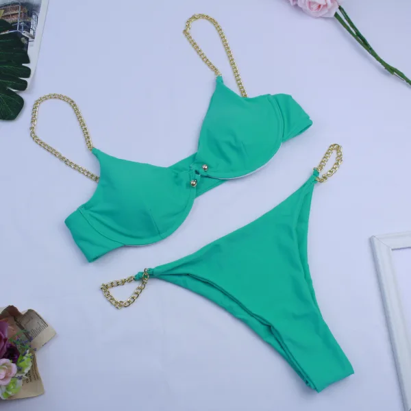 Chain Detail Two-Piece Bikini