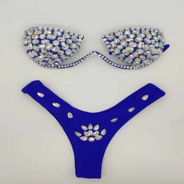 Diamond Embellished Bikini Set