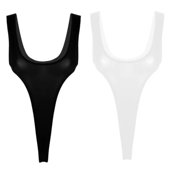 Minimalist One-Piece Swimsuit in Classic Monochrome