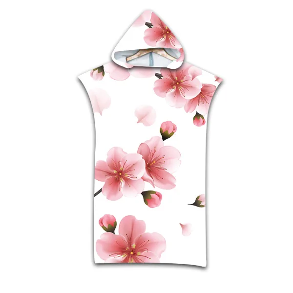 Hooded Microfiber Beach Changing Robe