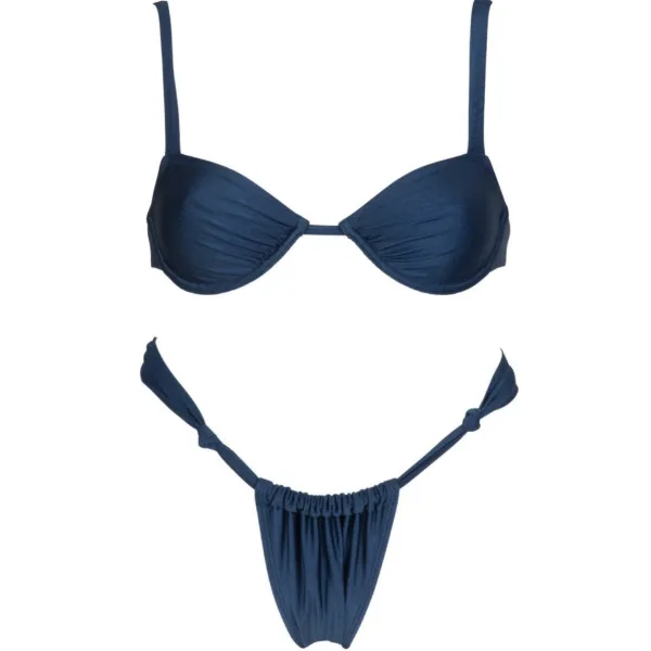 Classic Underwire Bikini Set in Navy