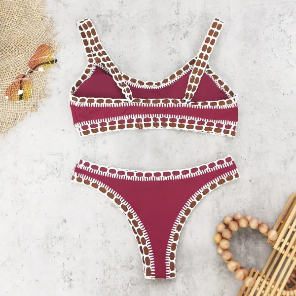 Artemis Lace-Trimmed Thong Bikini Set