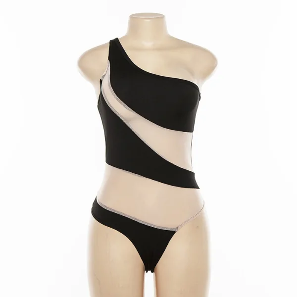 Luna Mesh Detail One-Piece Swimsuit